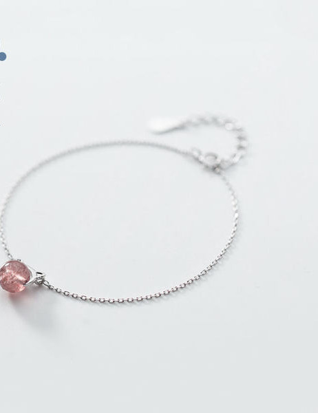 Γυναικείο βραχιόλι με κούμπωμα και διακοσμητική πέτρα