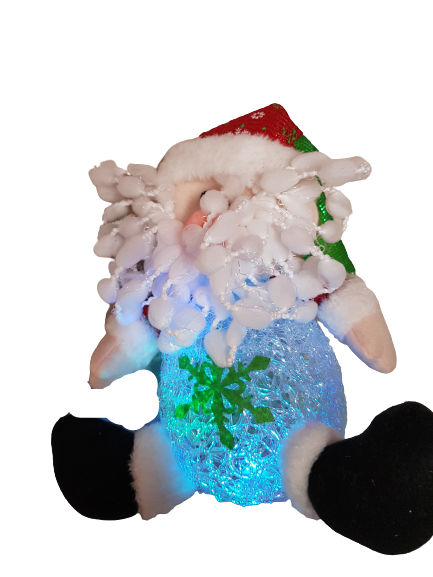 Фигурка Ahelos, Дядо Коледа, Светещ, 25 см