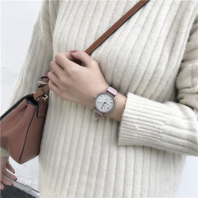 Νέο μοντέλο γυναικείο ρολόι - με δερμάτινο λουράκι