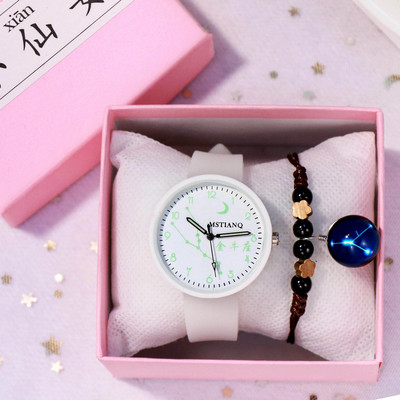 Γυναικείο φωτεινό ρολόι - στρογγυλό σχήμα