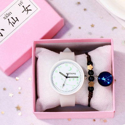 Γυναικείο φωτεινό ρολόι - στρογγυλό σχήμα