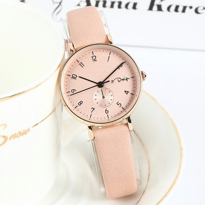 Γυναικείο ρολόι με δερμάτινο λουράκι