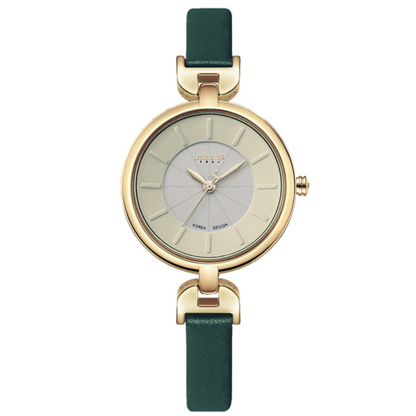 Нов модел дамски часовник с тънка каишка от еко кожа