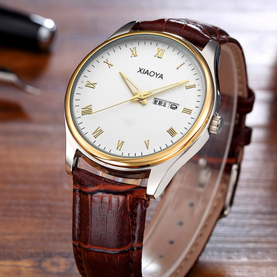 Γυναικείο ρολόι με δερμάτινο και μεταλλικό λουράκι