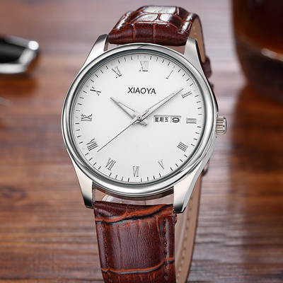 Γυναικείο ρολόι με δερμάτινο και μεταλλικό λουράκι