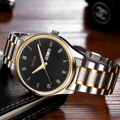 Γυναικείο ρολόι με δερμάτινο και μεταλλικό λουράκι