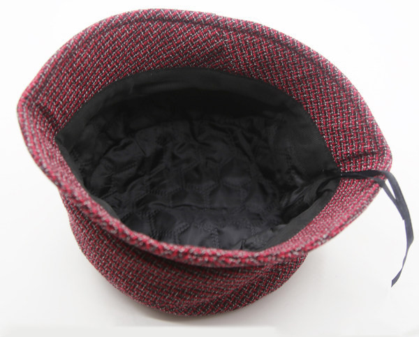 Γυναικείο φθινοπωρινό καπέλο  με κορδέλα και διακοσμητική πέτρα