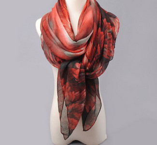 Casual värviline sall - naistele