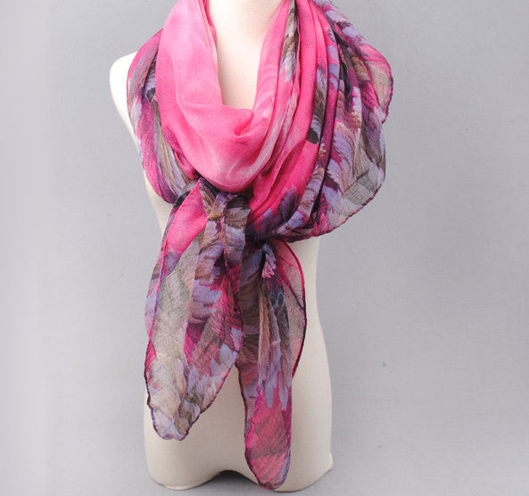 Casual värviline sall - naistele