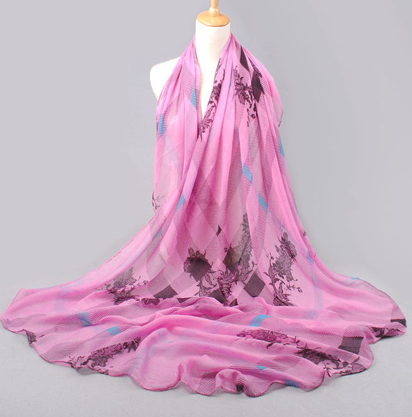 Casual värviline sall - naistele