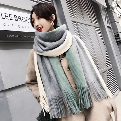 Γυναικείο κασκόλ casual με κρόσσια σε πολλά χρώματα