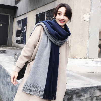 Γυναικείο κασκόλ casual με κρόσσια σε πολλά χρώματα