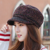 Γυναικείο καπέλο τύπου μπερέ φθινοπώρου με γείσο