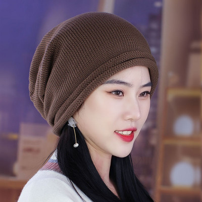 Καπέλο τύπου τουρμπάνι πλεκτό unisex