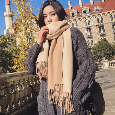 Casual γυναικείο φουλάρι με κρόσσια και κέντημα