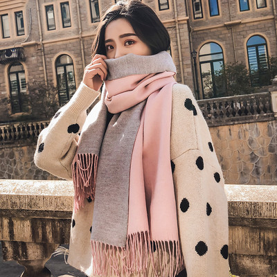 Casual γυναικείο φουλάρι με κρόσσια και κέντημα