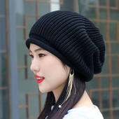 Γυναικείο πλεκτό καπέλο φθινοπώρου-χειμώνα πολλά χρώματα