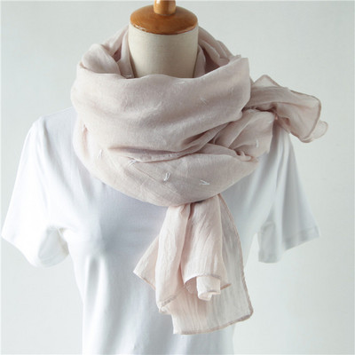 Νέο μοντέλο γυναικείο φουλάρι με κέντημα - πολλά χρώματα