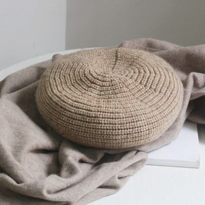 Νέο μοντέλο πλεκτό καπέλο τύπου μπερέ για γυναίκες