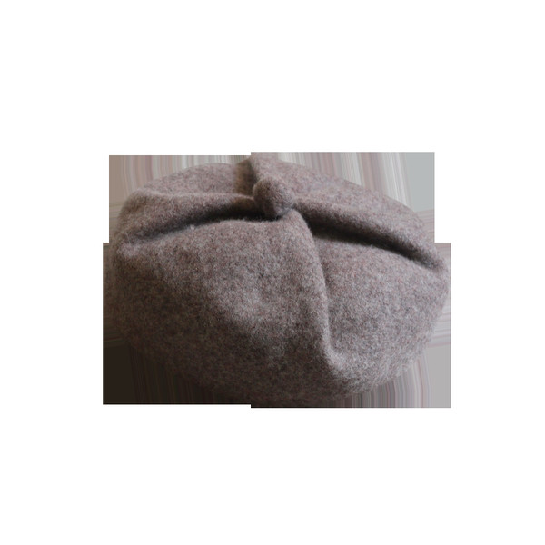 Ženska zimska vunena kapa tipa beretka