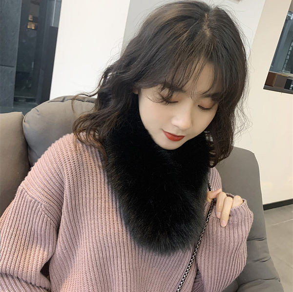 Ženski puhasti zimski šal