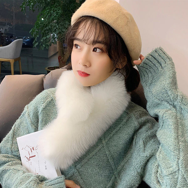 Ženski puhasti zimski šal