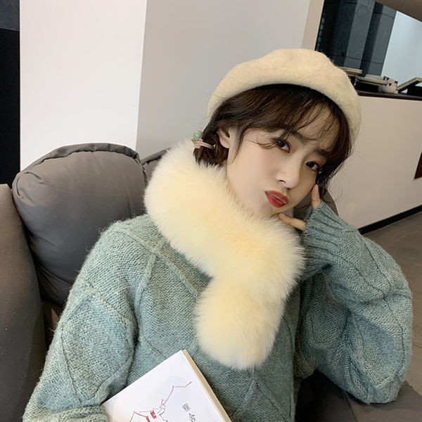 Ženski puhasti zimski šal