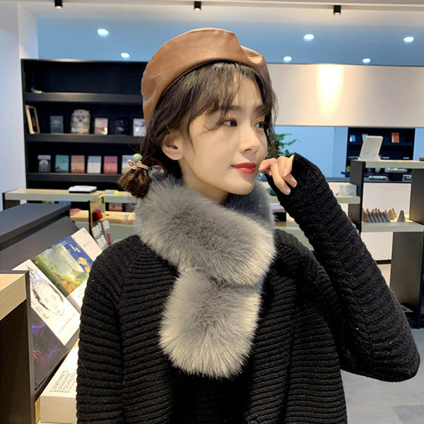 Ženski puhasti zimski šal