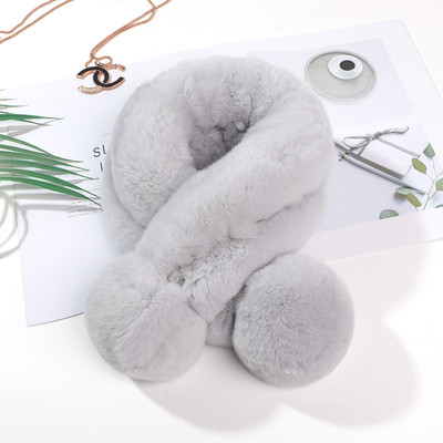 Дамски пухен шал в няколко цвята