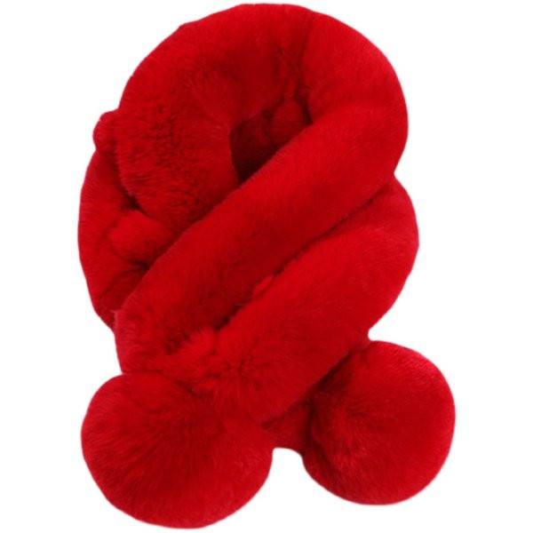 Дамски пухен шал в няколко цвята