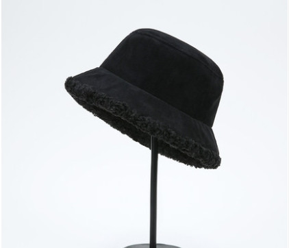 Pălărie modernă de pescuit pentru femei cu puf