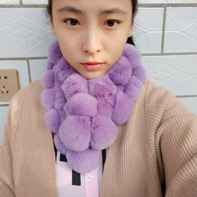 Γυναικείο βελούδινο φουλάρι για τον χειμώνα