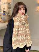 Νέο μοντέλο γυναικείο χειμωνιάτικο κασκόλ με σχέδιο