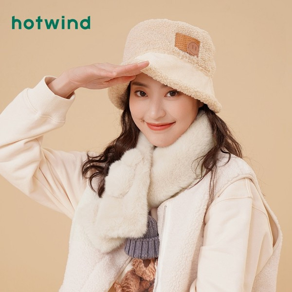 Дамски зимен шал с 3D елемент пух