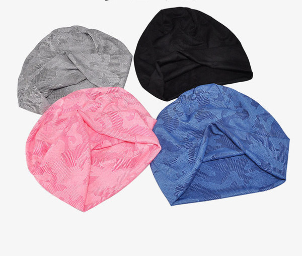 Тънка памучна шапка тип тюрбан