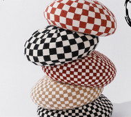 Καρό casual γυναικείο σκουφάκι