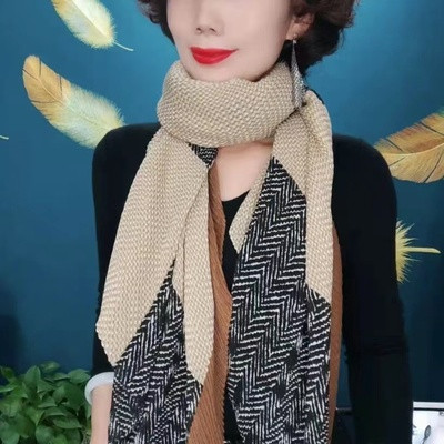 Дамски топъл шал в два цвята