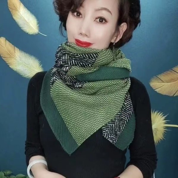 Дамски топъл шал в два цвята