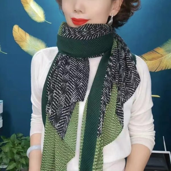 Дамски топъл шал в два цвята