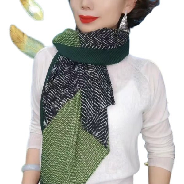 Дамски топъл шал в два цвята