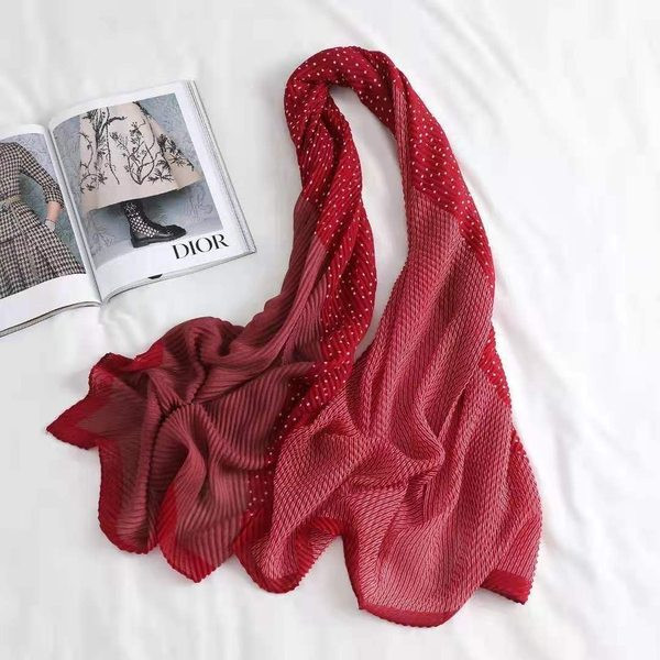 Νέο μοντέλο γυναικείο κασκόλ πουά σε τέσσερα χρώματα