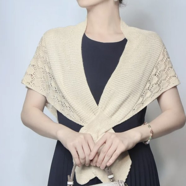 Дамски плетен шал