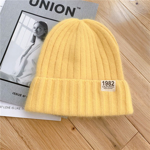 Γυναικείο μάλλινο καπέλο με στάμπα