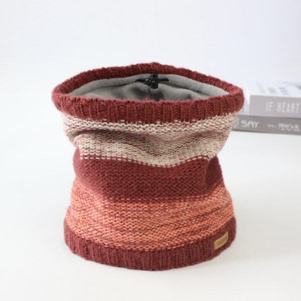 Pleteni ženski šal u dvije boje