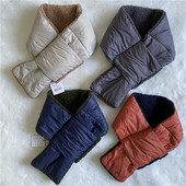 Дамски шал тип яка с две лица - за есента и зимата