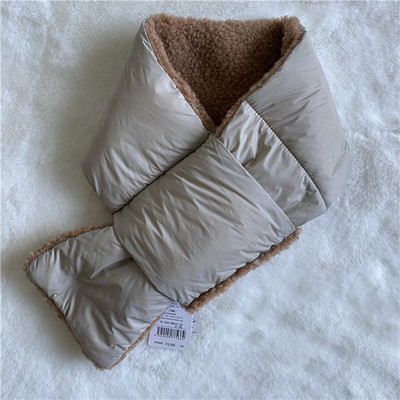 Дамски шал тип яка с две лица - за есента и зимата