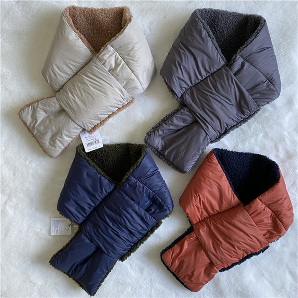 Дамски шал тип яка с две лица - за есента и зимата