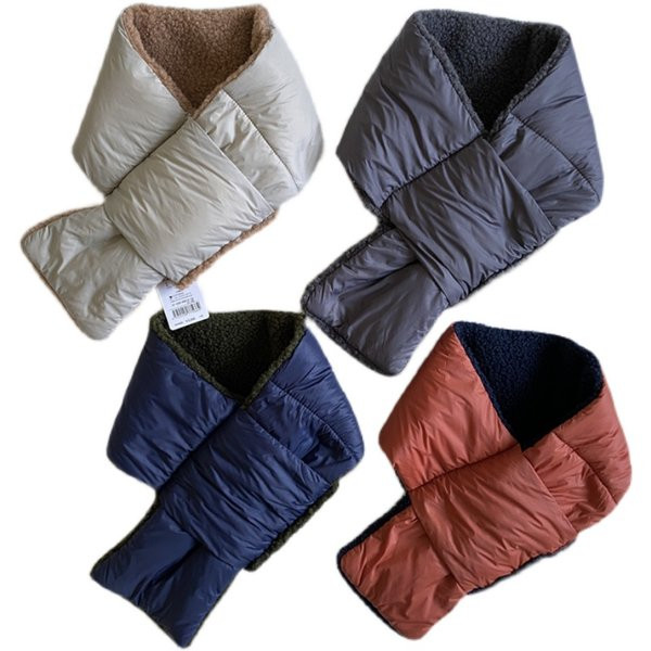 Дамски шал тип яка с две лица - за есента и зимата