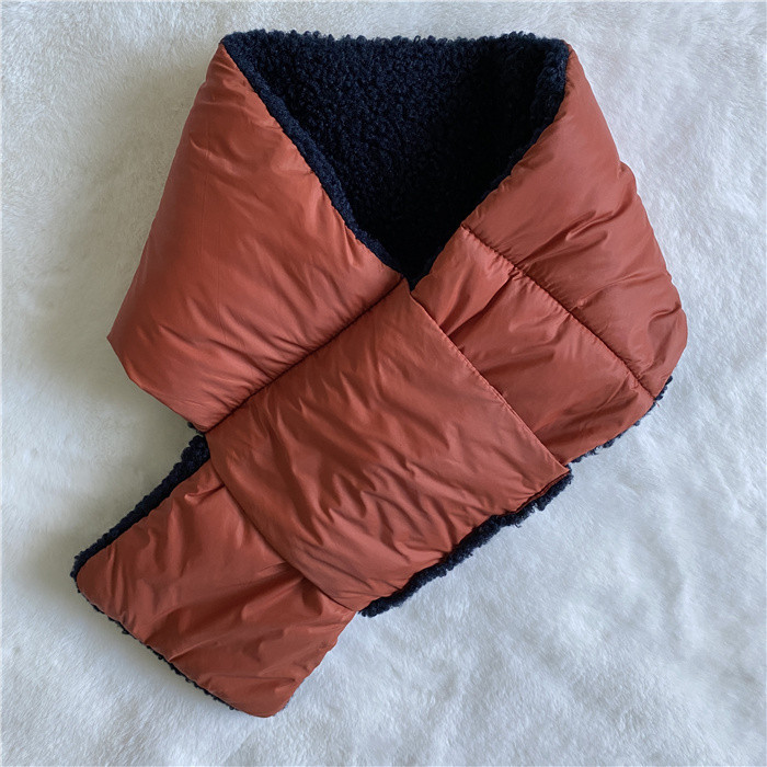 Дамски шал тип яка с две лица - за есента и зимата