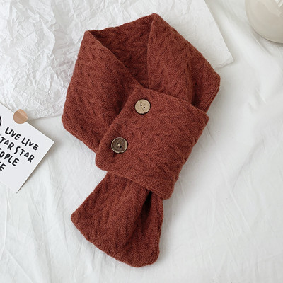 Γιακά-κασκόλ για το φθινόπωρο και χειμώνα πλεκτό με κουμπιά